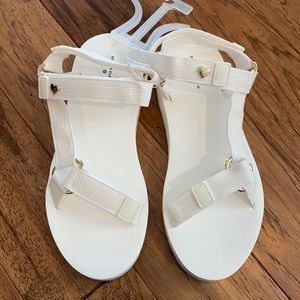 Stoney Clover Lane X Target white sandals size 8